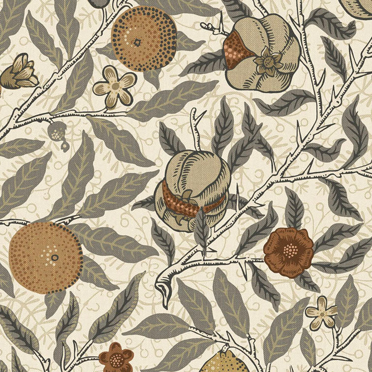 William Morris At Home Fruit Fabric Flax