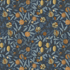 William Morris At Home Fruit Velvet Fabric Midnight