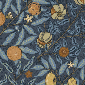 William Morris At Home Fruit Velvet Fabric Midnight