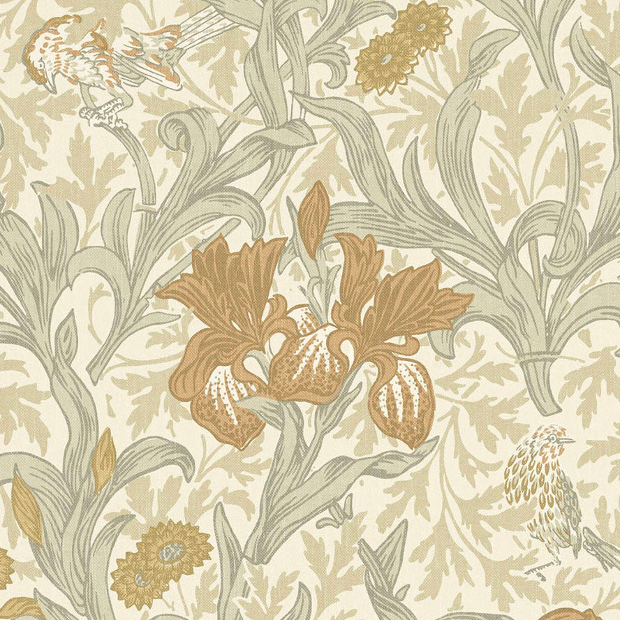 William Morris At Home Iris Fabric Honey
