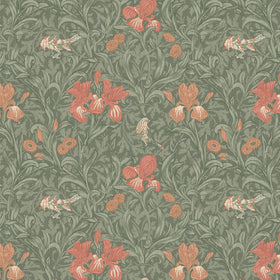 William Morris At Home Iris Fabric Sage