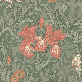 William Morris At Home Iris Fabric Sage