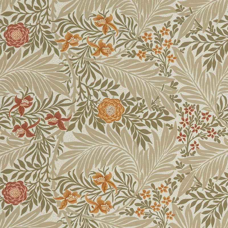William Morris At Home Larkspur Fabric Acorn