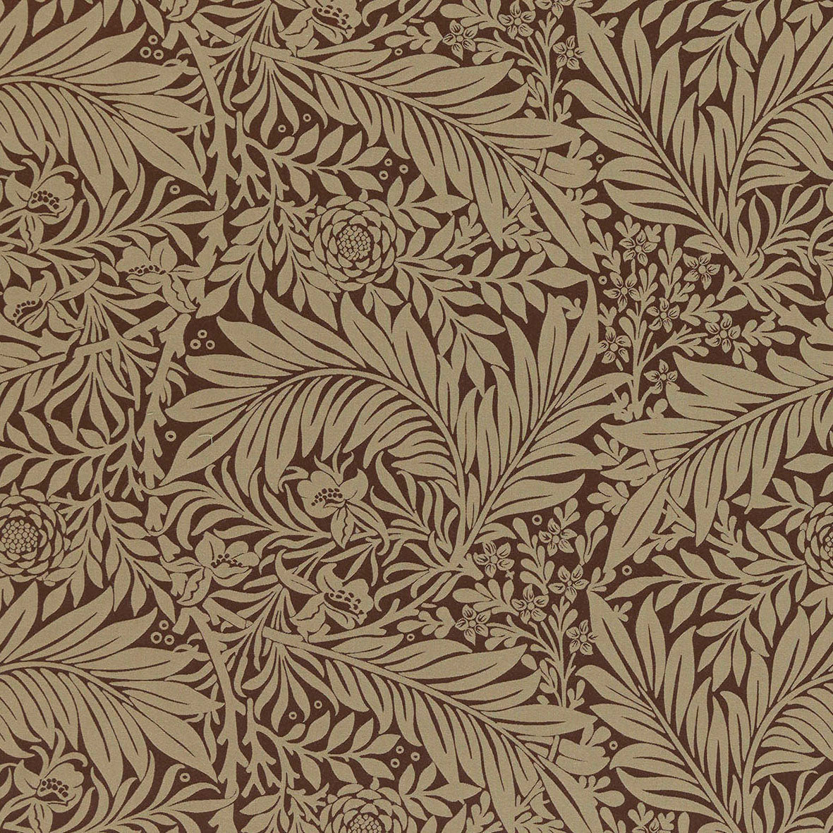 William Morris At Home Larkspur Woven Fabric Berry
