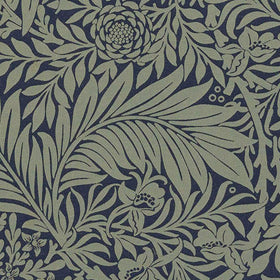 William Morris At Home Larkspur Woven Fabric Indigo