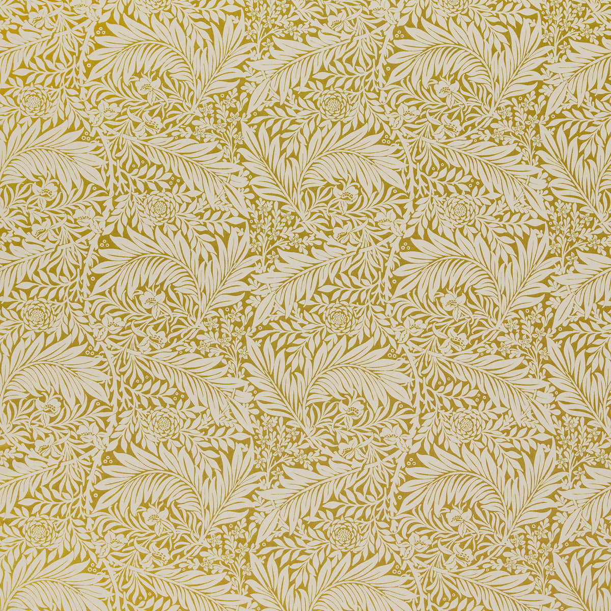 William Morris At Home Larkspur Woven Fabric Ochre