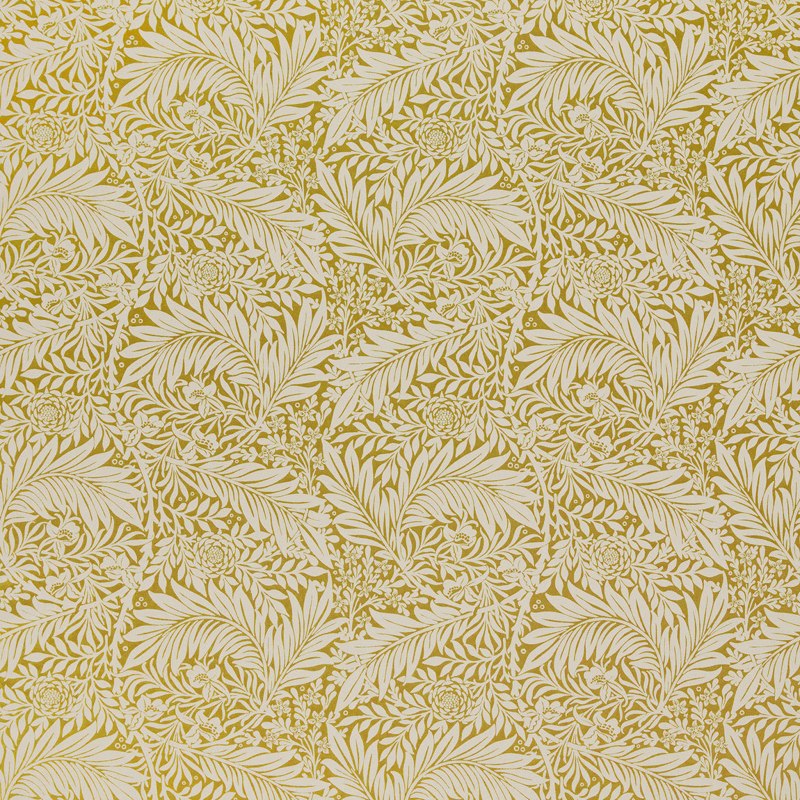 William Morris At Home Larkspur Woven Fabric Ochre
