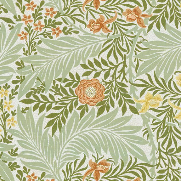William Morris At Home Larkspur Fabric Nettle