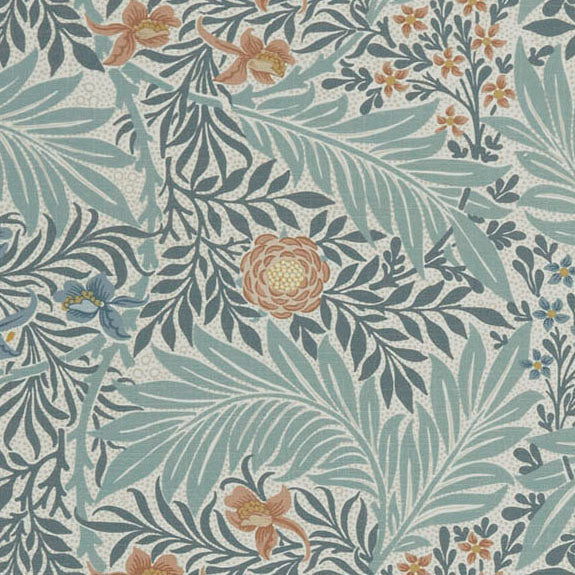 William Morris At Home Larkspur Fabric Woad