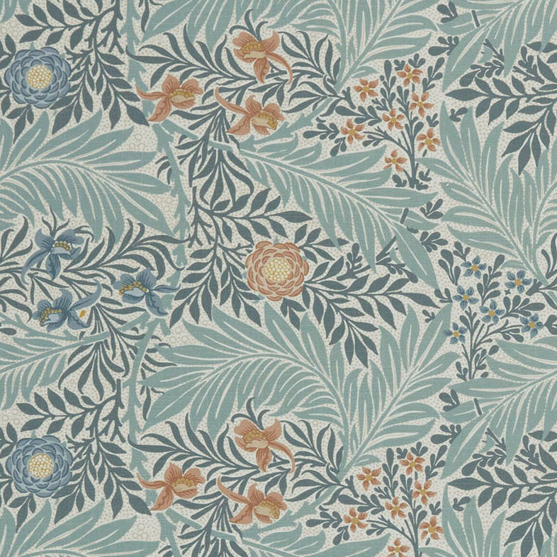 William Morris At Home Larkspur Fabric Woad