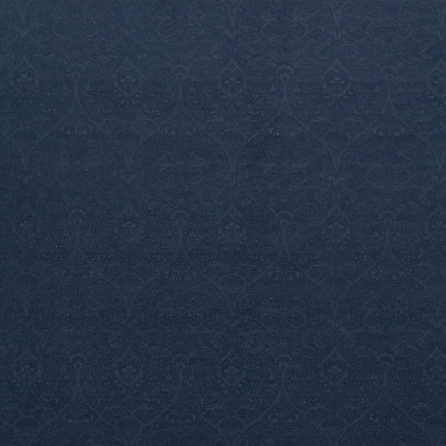 William Morris At Home Lodden Embroidered Fabric Indigo