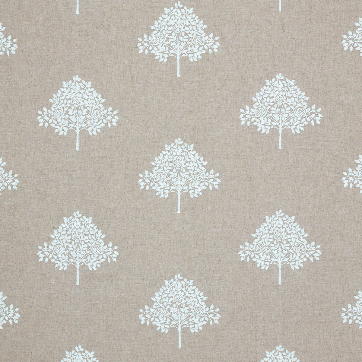 William Morris At Home Marigold Tree Embroidered Fabric Linen