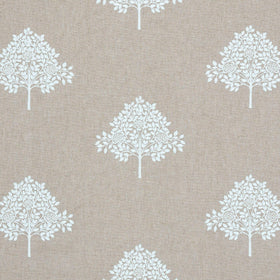 William Morris At Home Marigold Tree Embroidered Fabric Linen