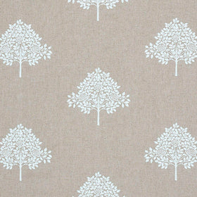 William Morris At Home Marigold Tree Embroidered Fabric Linen