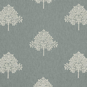 William Morris At Home Marigold Tree Embroidered Fabric Woad