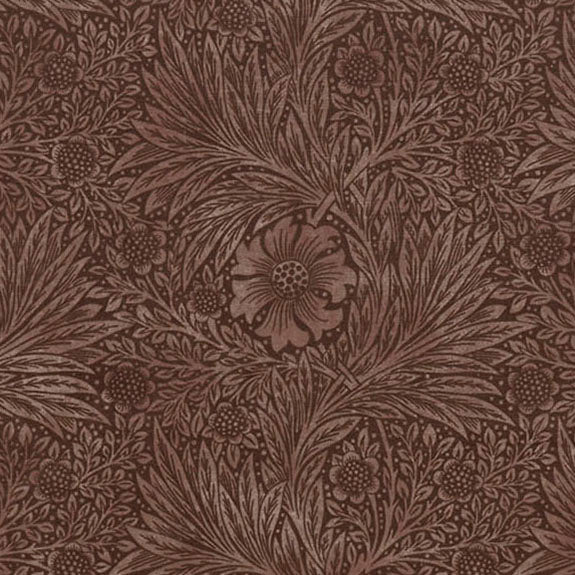 William Morris At Home Marigold Velvet Fabric Berry