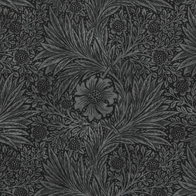 William Morris At Home Marigold Velvet Fabric Charcoal