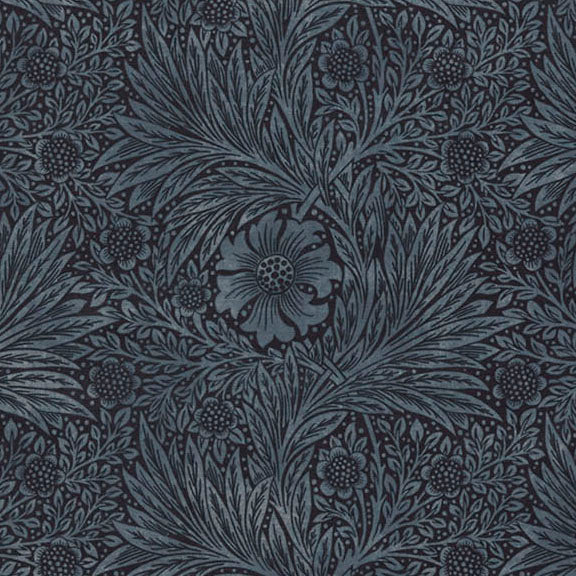 William Morris At Home Marigold Velvet Fabric Indigo