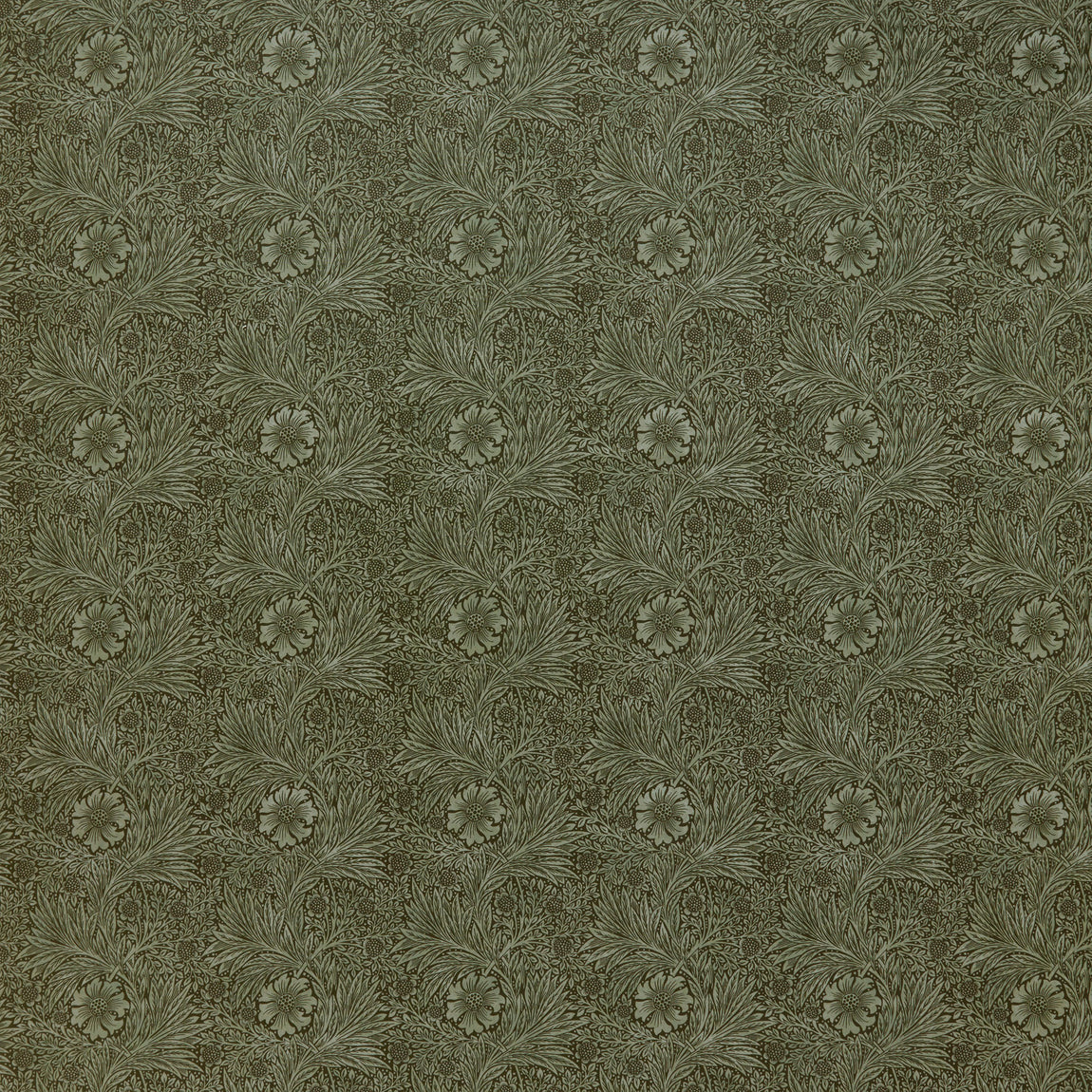 William Morris At Home Marigold Velvet Fabric Sage