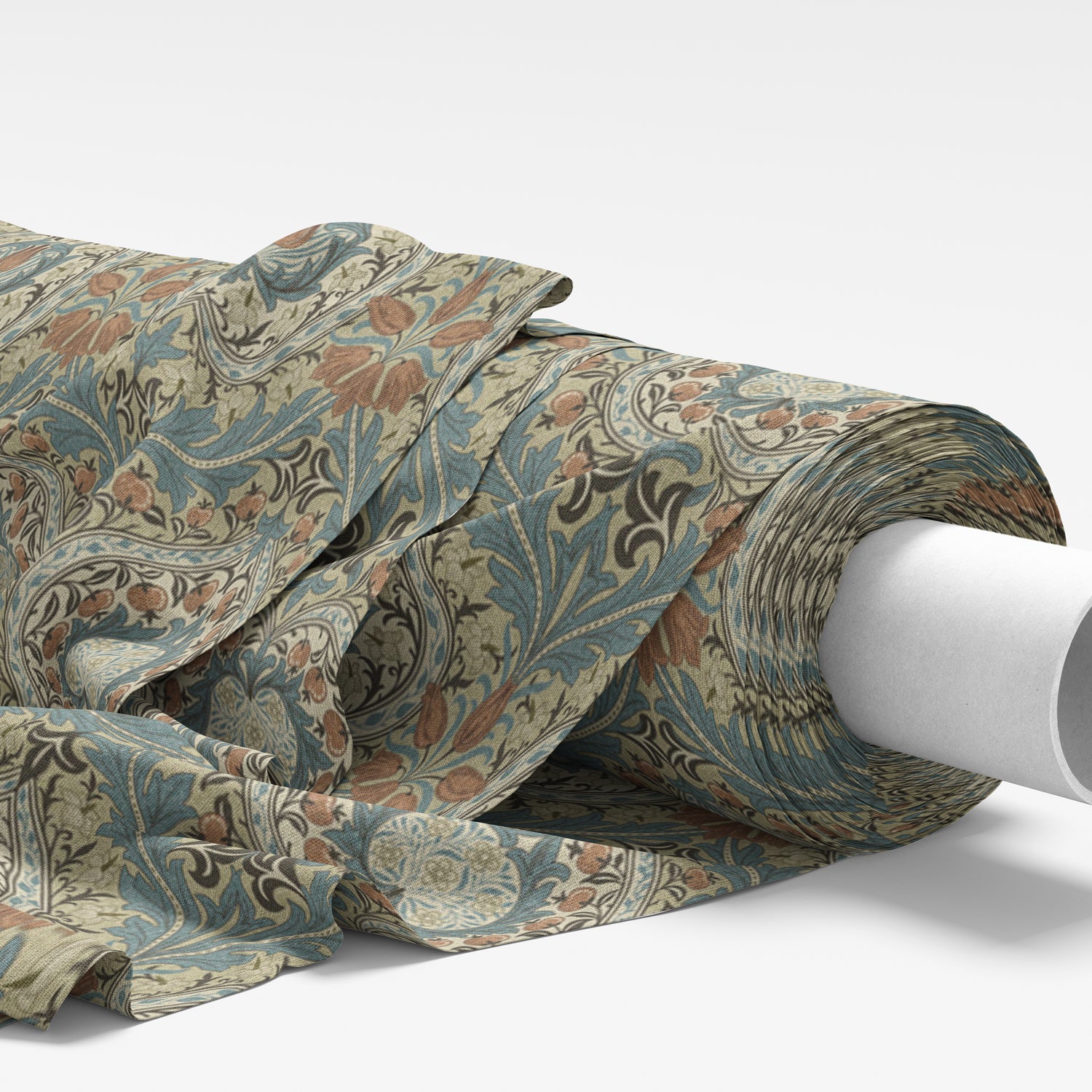 William Morris Eden Digitally Printed Fabric Azure