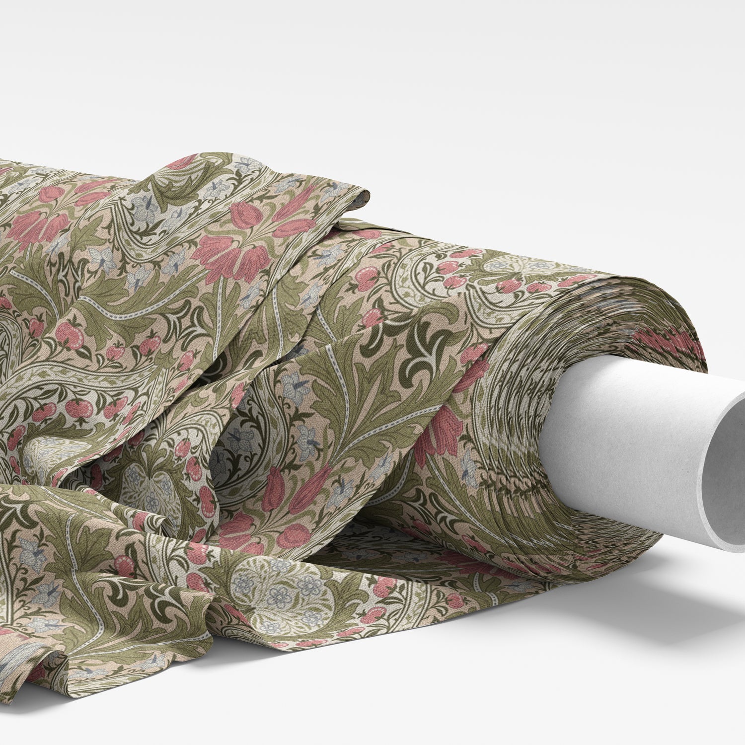 William Morris Eden Digitally Printed Fabric Rose