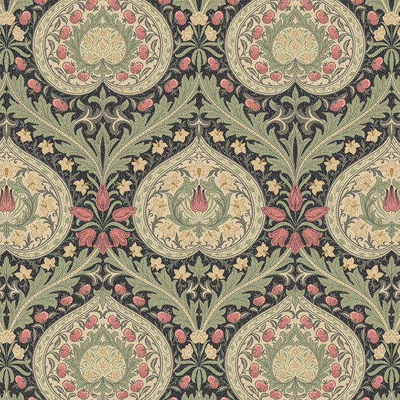 William Morris Eden Digitally Printed Fabric Midnight
