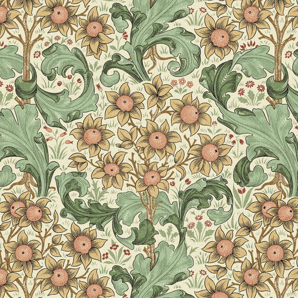 William Morris Orchid Digitally Printed Fabric Buttercup