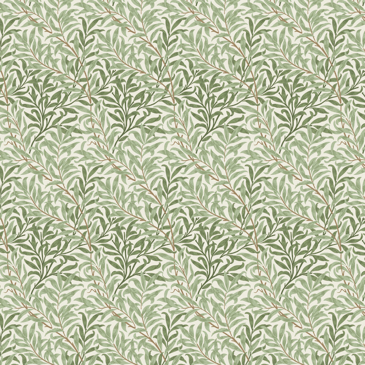 William Morris Willow Bough Digitally Printed Fabric Sage