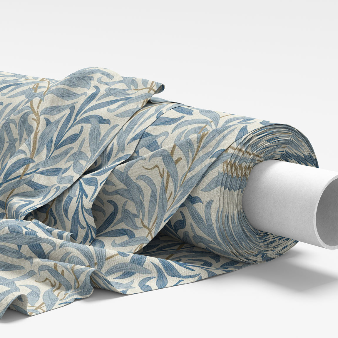 William Morris Willow Bough Digitally Printed Fabric Azure