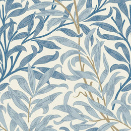 William Morris Willow Bough Digitally Printed Fabric Azure