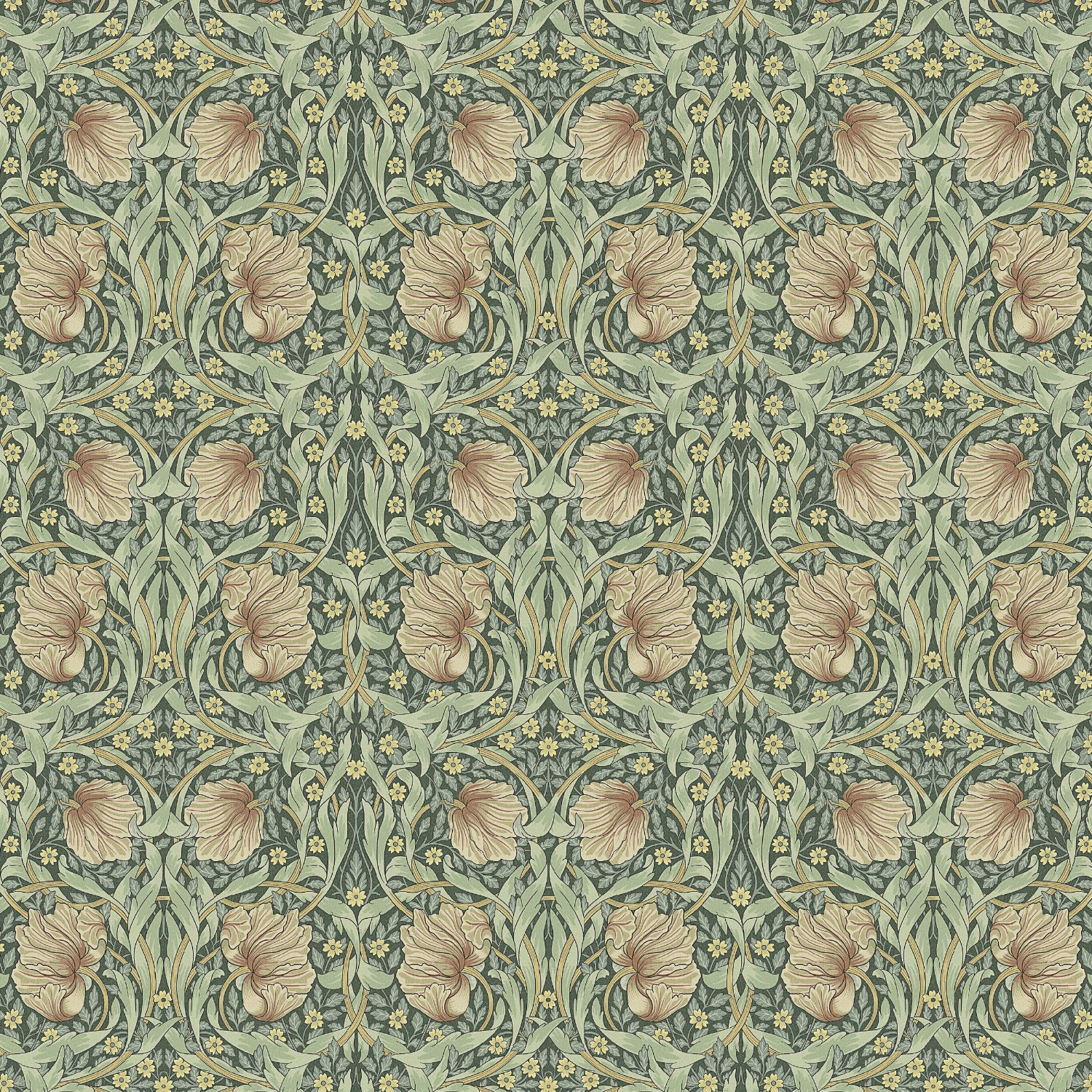 William Morris Pimpernel Fabric Forest