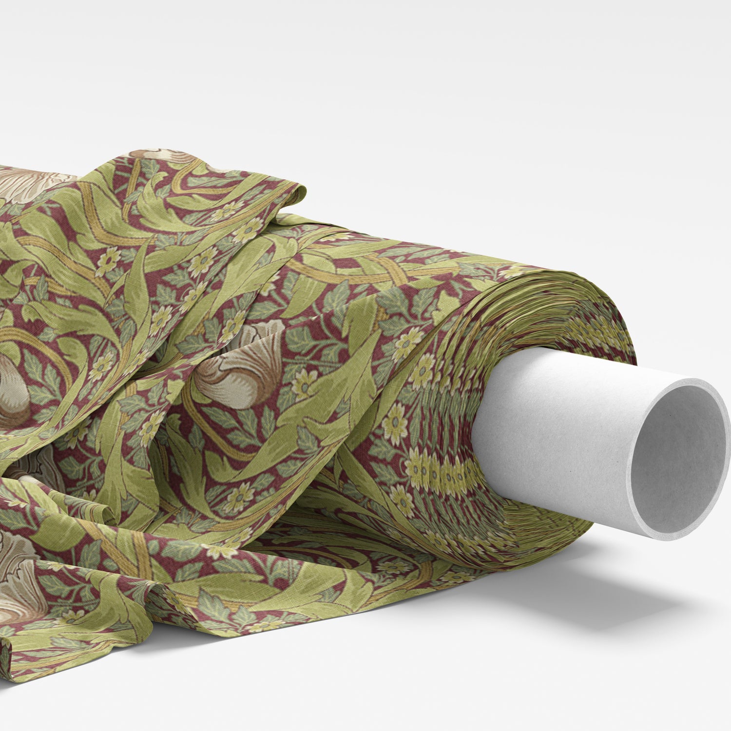 William Morris Pimpernel Fabric Crimson