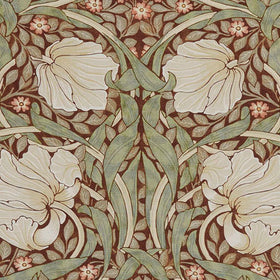William Morris At Home Pimpernel Fabric Brick