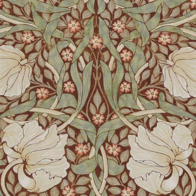 William Morris At Home Pimpernel Fabric Brick