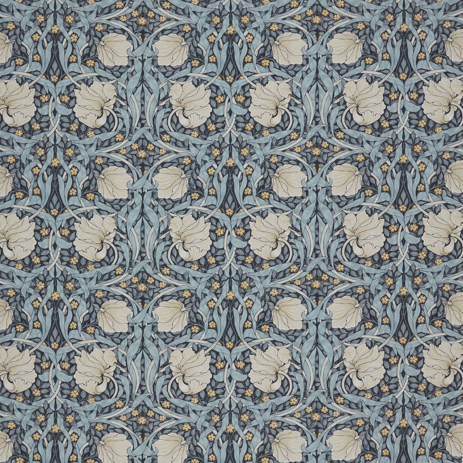 William Morris At Home Pimpernel Fabric Indigo