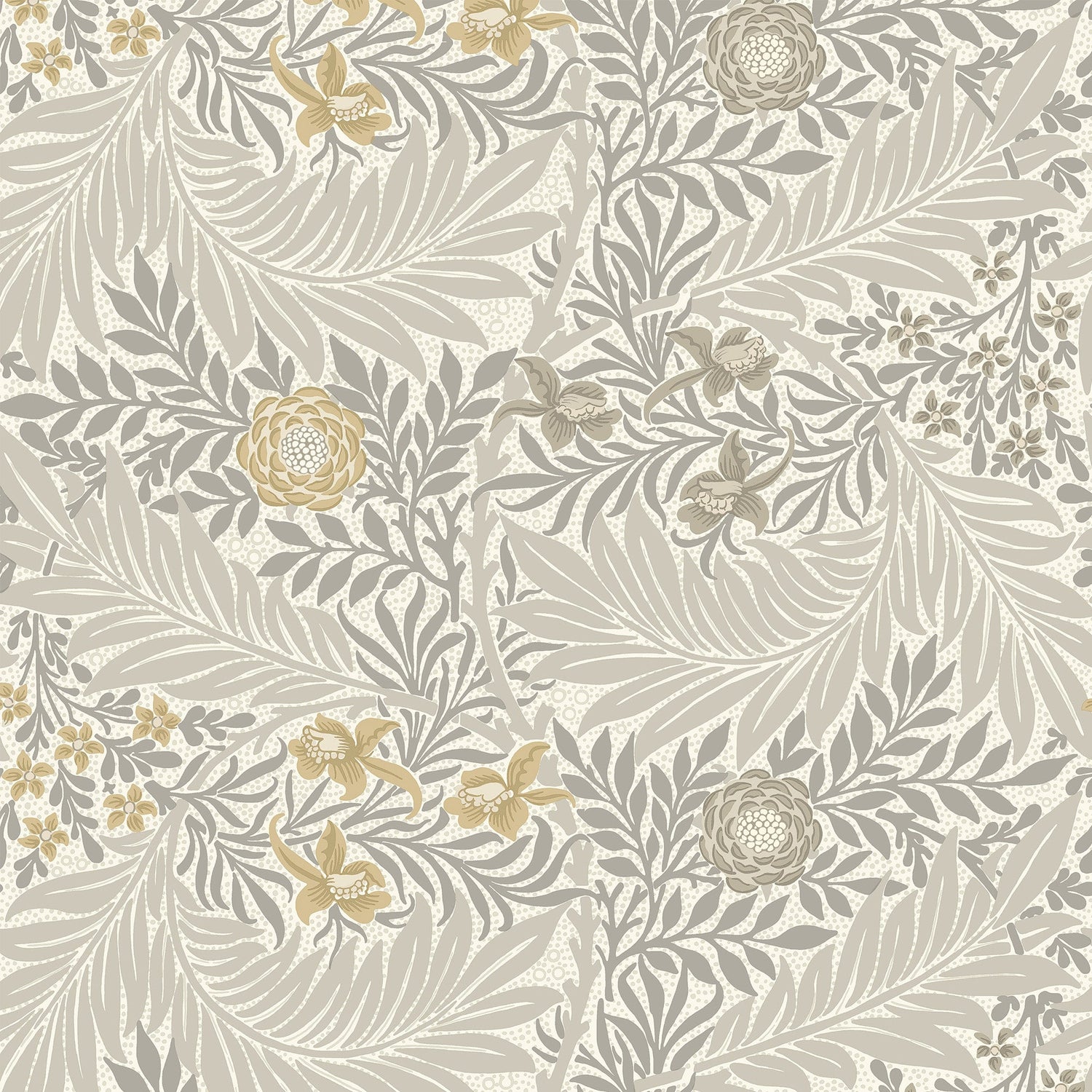William Morris Larkspur Made to Measure Blackout Roller Blind Flint