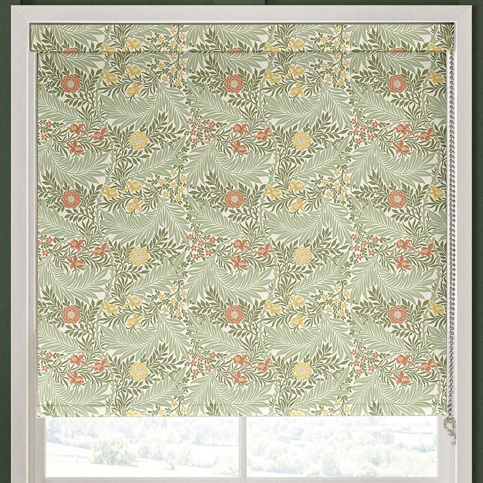 William Morris Larkspur Translucent Made to Measure Roller Blind Nettle