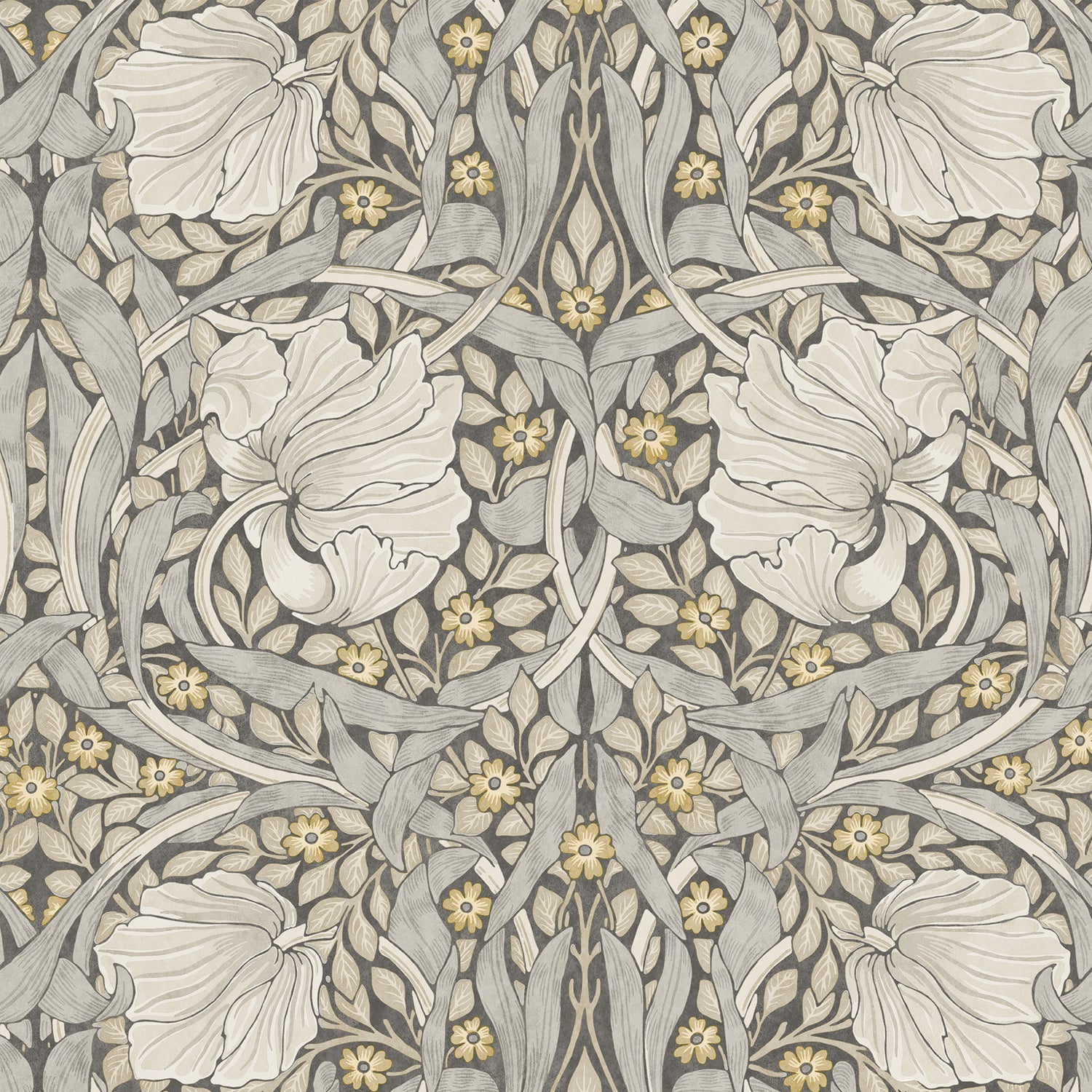 William Morris Pimpernel Made to Measure Blackout Roller Blind Flint