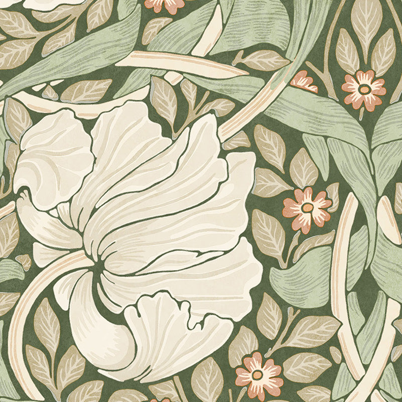 William Morris Pimpernel Made to Measure Blackout Roller Blind Nettle