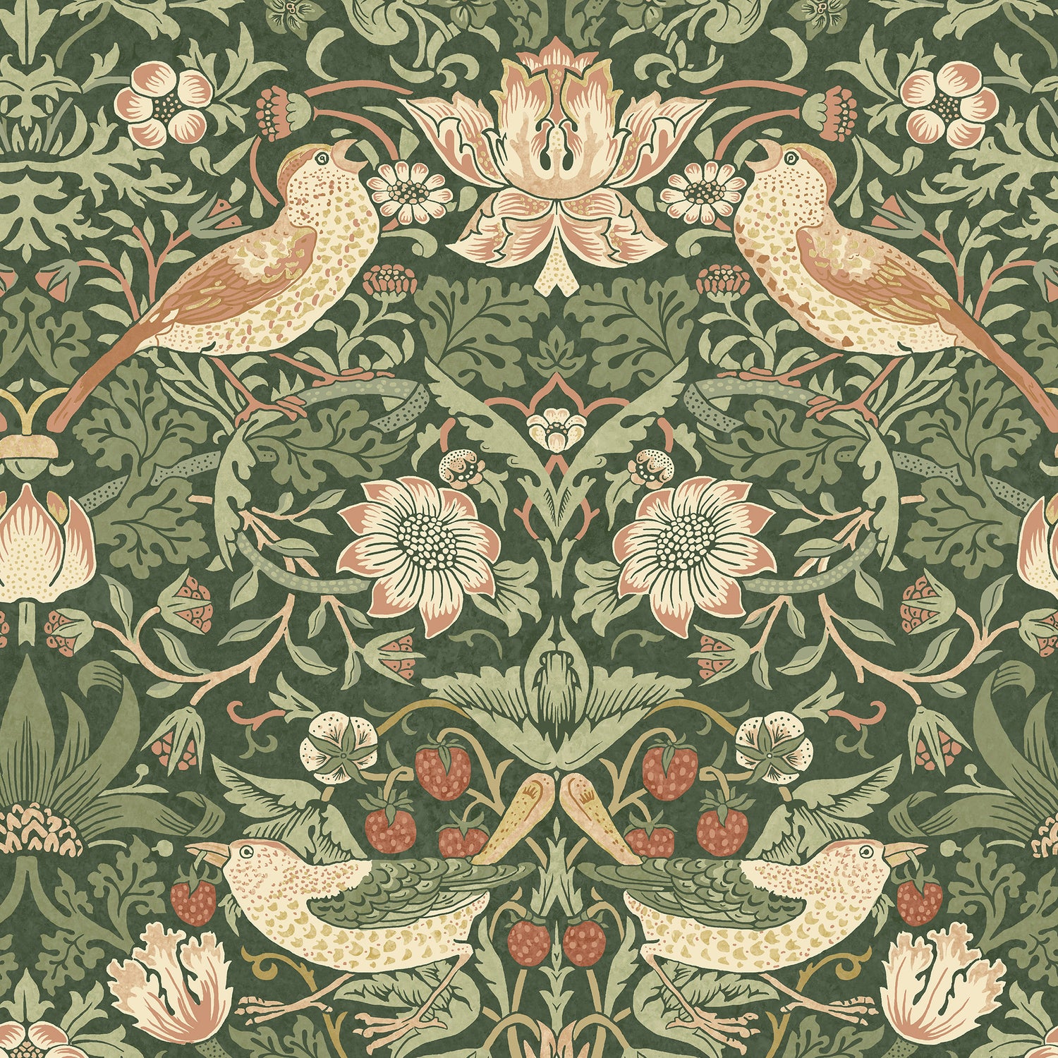 William Morris Strawberry Thief Translucent Made to Measure Roller Blind Nettle