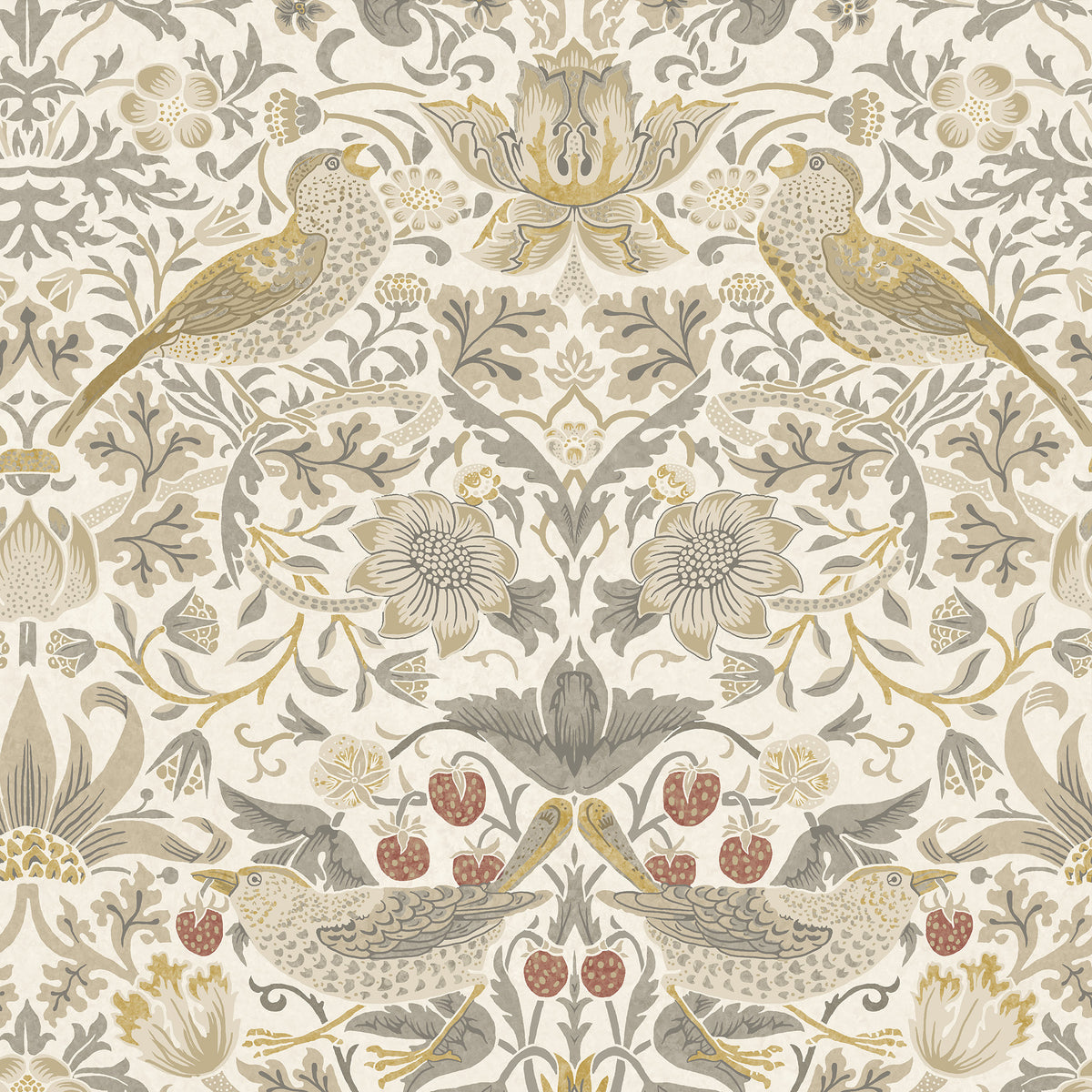William Morris Strawberry Thief Made to Measure Blackout Roller Blind Ochre