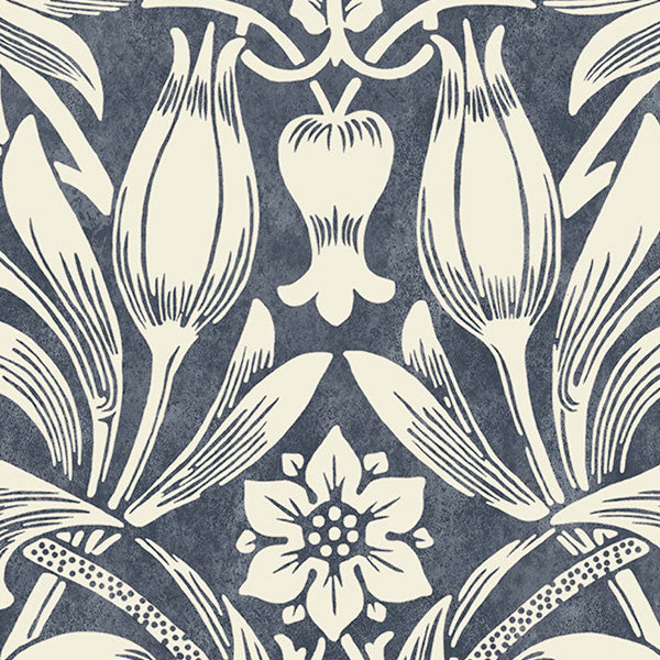 William Morris Sunflower Made to Measure Roman Blind Indigo