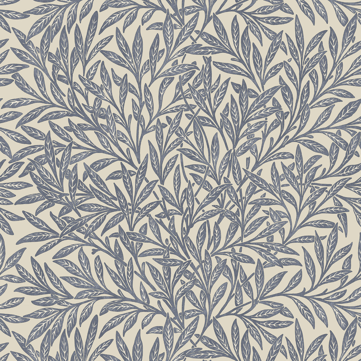 William Morris Willow Translucent Made to Measure Roller Blind Indigo