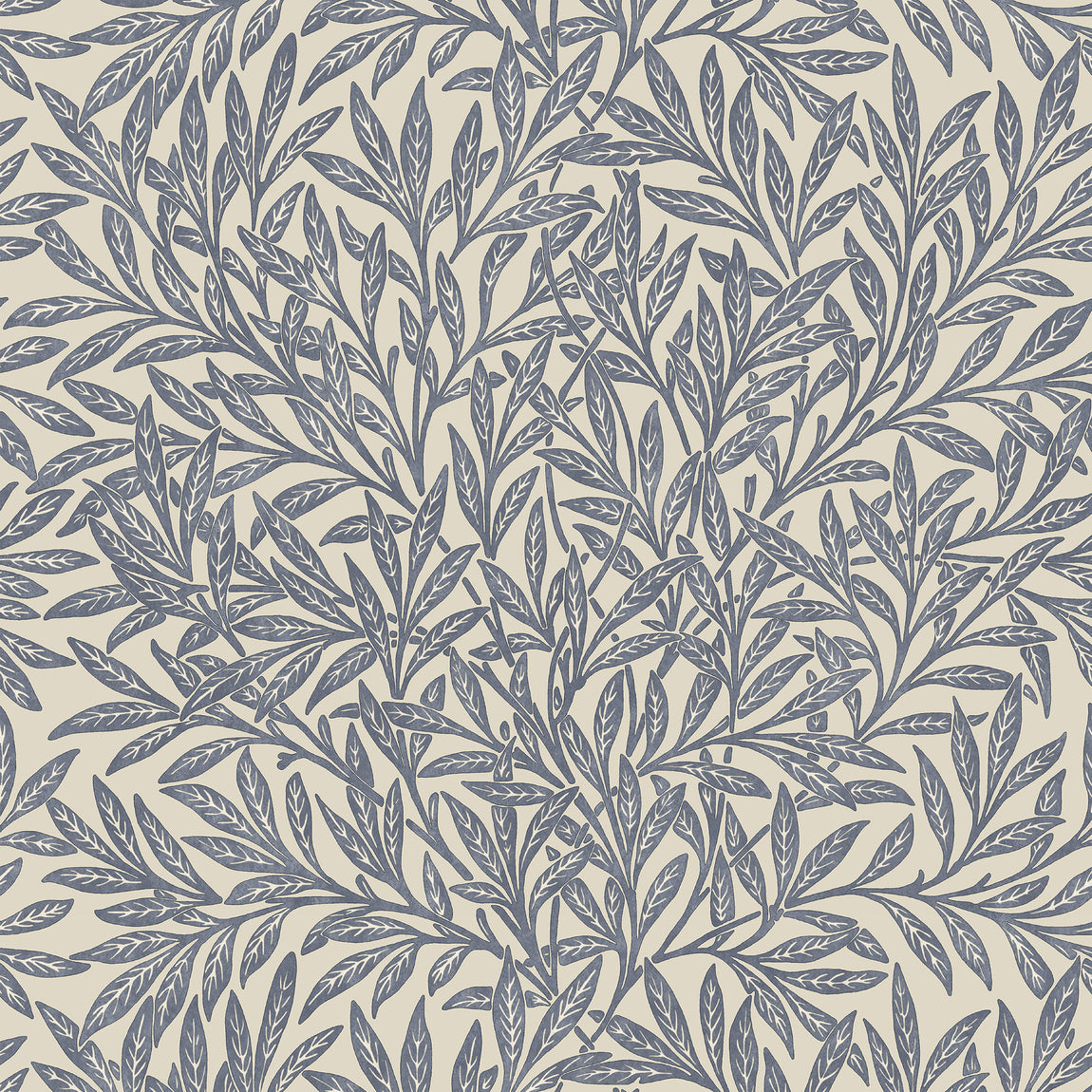William Morris Willow Translucent Made to Measure Roller Blind Indigo
