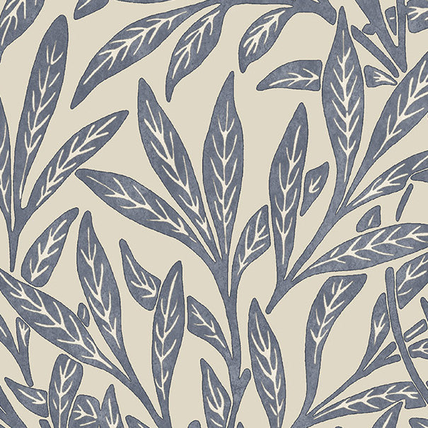 William Morris Willow Made to Measure Blackout Roller Blind Indigo