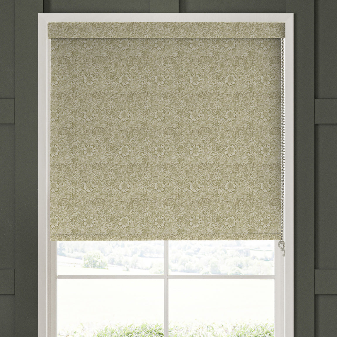 William Morris Marigold Blackout Made To Measure Roller Blind Jute