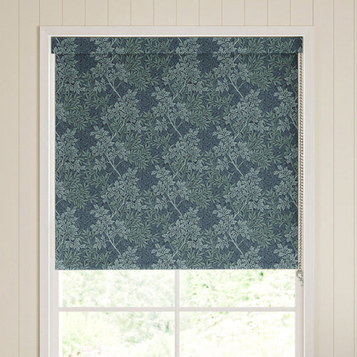 William Morris Foliage Translucent Made To Measure Roller Blind Indigo
