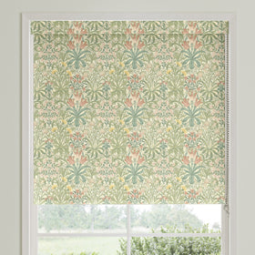 William Morris Woodland Weeds Blackout Made To Measure Roller Blind Apple