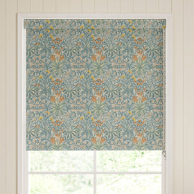 William Morris Woodland Weeds Translucent Made To Measure Roller Blind Bluebird