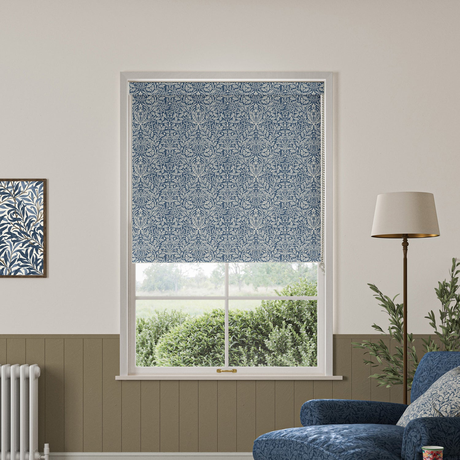 William Morris Acorn Blackout Made To Measure Roller Blind River